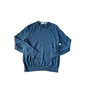 CALVIN KLEIN Mens Blue Long Sleeve Crewneck Sweater Sz M NEW